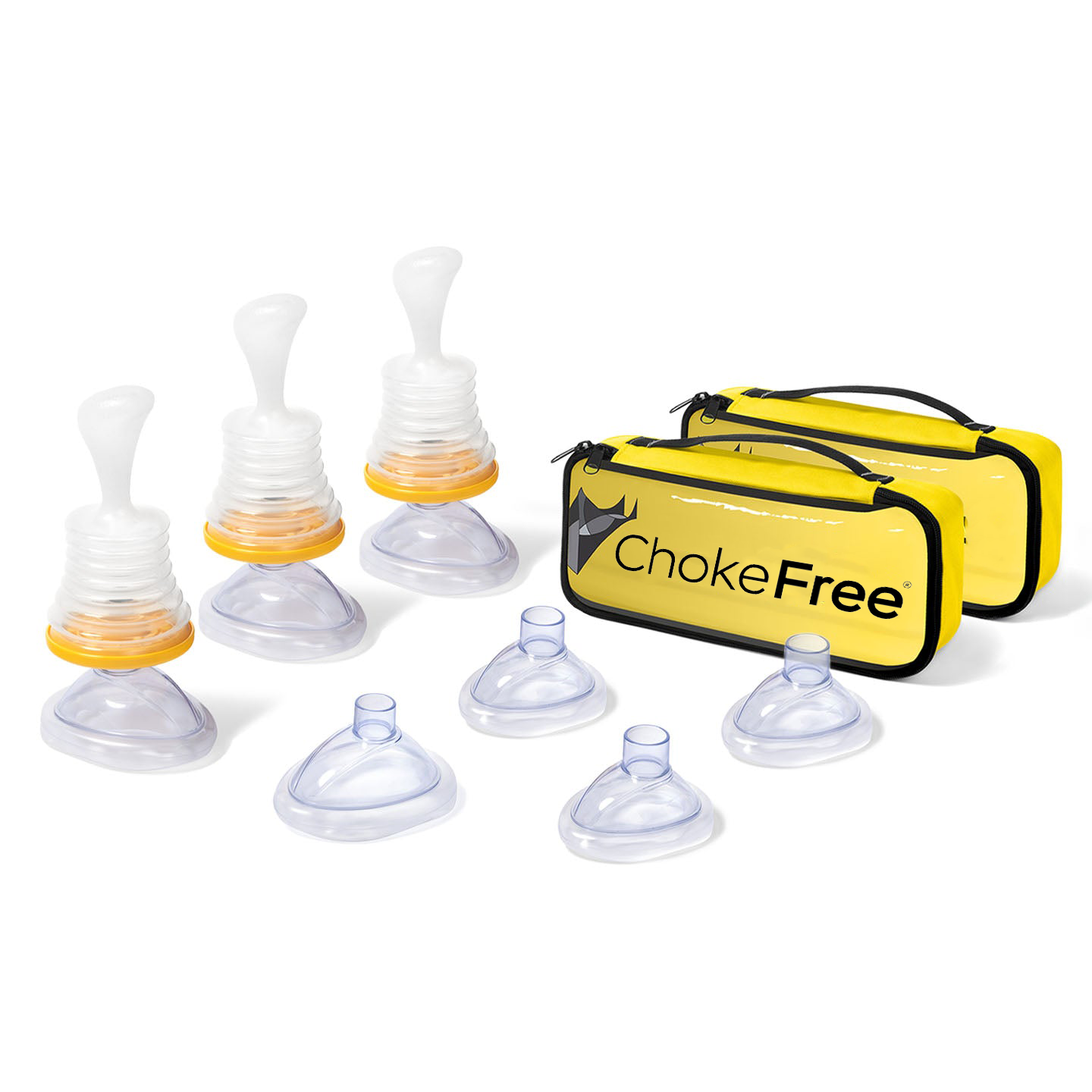 ChokeFree - Lifevac - 1x Home Kit 2x Travel Kit Bundle
